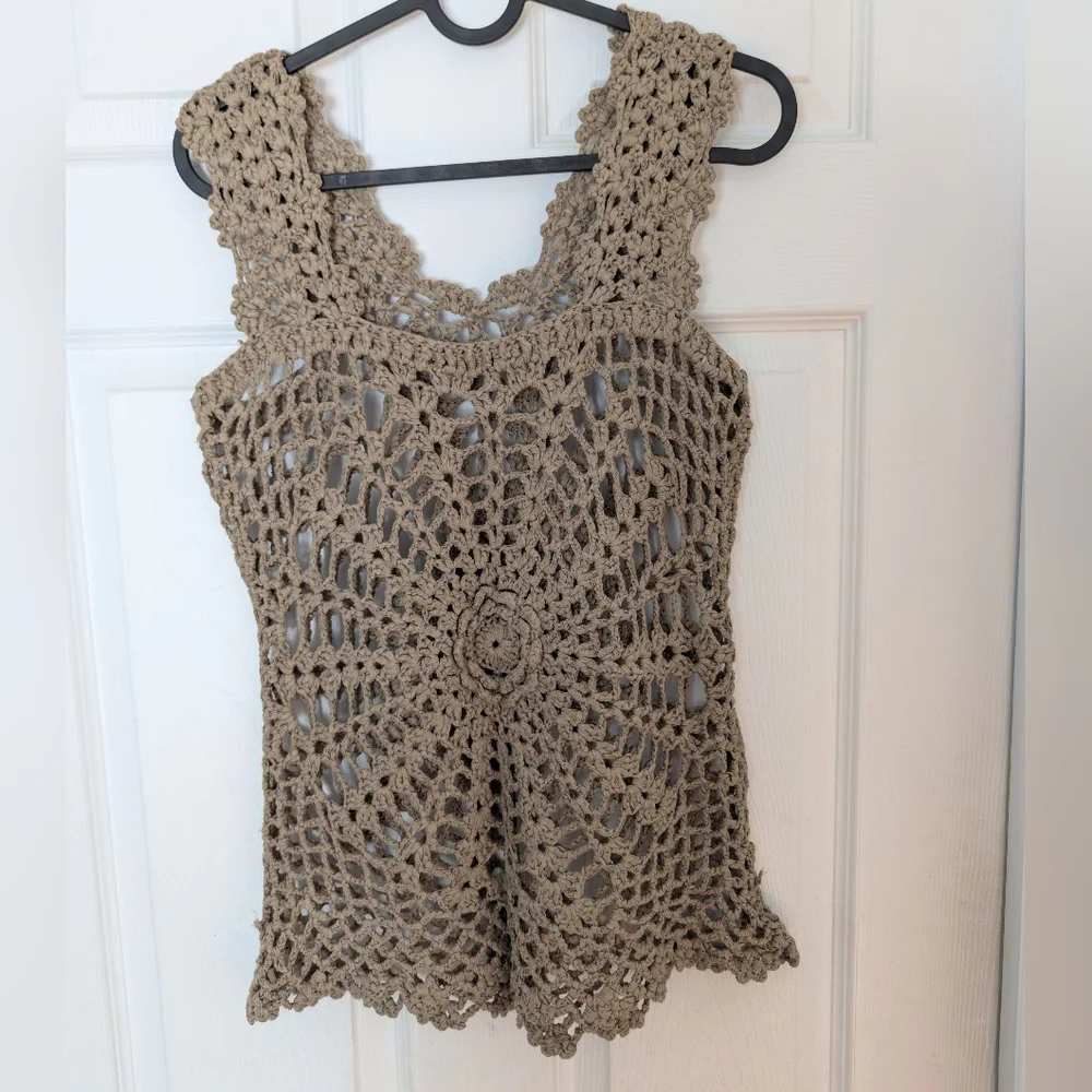 Diamant Angel Boho Crochet Knit Tank - Picture 7 of 8